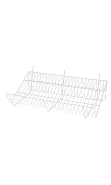 24"L x 12"D x 6"H Downslope Shelves- White 24"L x 12"D x 6"H Downslope Shelves- White