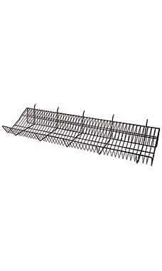 48"L x 12"D x 6"H Downslope Shelves- Black 48"L x 12"D x 6"H Downslope Shelves- Black