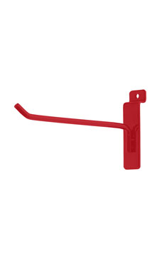Made to Order 6" Slatwall Peg Hook - Berry Red