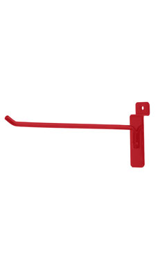 Made to Order 8" Slatwall Peg Hook - Berry Red