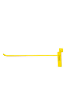 Made to Order 12" Slatwall Peg Hook - Bright Yellow Made to Order 12" Slatwall Peg Hook - Bright Yellow