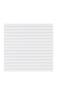 4 x 4 White Slatwall Panel