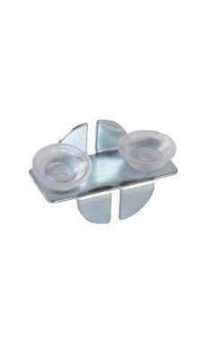 Front Glass Shelf Clips With Rubber Bumpers Front Glass Shelf Clips With Rubber Bumpers
