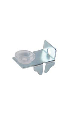 Left/Right End Glass Shelf Clips with Rubber Bumpers Left/Right End Glass Shelf Clips with Rubber Bumpers