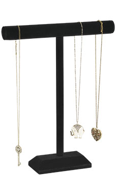 Black Velvet One Tier Necklace/Bracelet Displays Black Velvet One Tier Necklace/Bracelet Displays