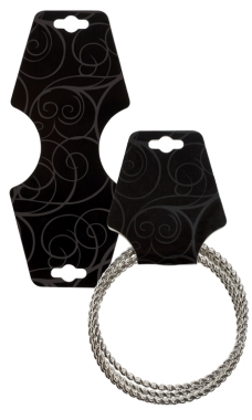 Black Swirl Necklace Foldovers