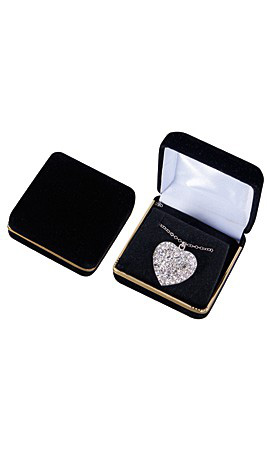 Black Velvet Pendant Jewelry Boxes Black Velvet Pendant Jewelry Boxes