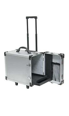 12 Tray Aluminum Rolling Jewelry Cases - 55388 12 Tray Aluminum Rolling Jewelry Cases - 55388
