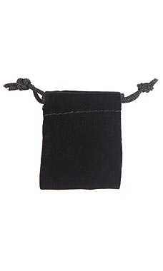 Black Velvet Draw String Pouches