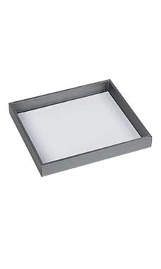 Small Open Top Gray Tray Small Open Top Gray Tray