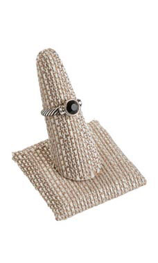 Linen Single Ring Finger Square Base