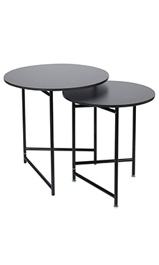 Round Nesting Black Tables Round Nesting Black Tables