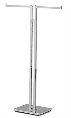 Chrome 2-Way Garment Racks with Straight Square Arms Chrome 2-Way Garment Racks with Straight Square Arms