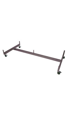 Made to Order 48"L Wire Grid Gondola Base with Casters - Lavender Silver Vein