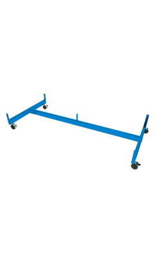 Made to Order 48"L Wire Grid Gondola Base with Casters - Blue Made to Order 48"L Wire Grid Gondola Base with Casters - Blue