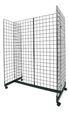 Black Retail Grid Gondola Unit