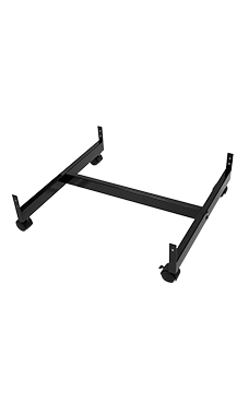 2 x 2 Foot Black Grid Gondola Base with Casters 2 x 2 Foot Black Grid Gondola Base with Casters