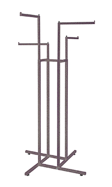 Made to Order Lavender Silver Vein 4-Way Clothing Rack with Straight Arms Made to Order Lavender Silver Vein 4-Way Clothing Rack with Straight Arms