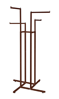 Made to Order 4-Way Clothing Rack with Straight Arms Made to Order 4-Way Clothing Rack with Straight Arms