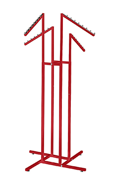 Made to Order Berry Red 4-Way Rack with Slant Arms