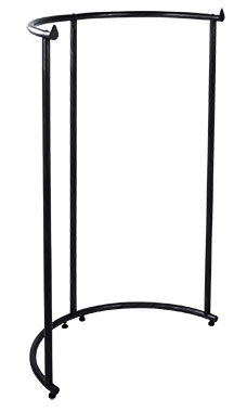 Black Half Round Clothing Rack Black Half Round Clothing Rack