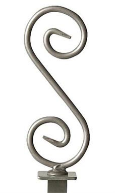 Boutique Square S Shaped Finial Boutique Square S Shaped Finial
