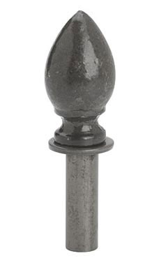 Raw Steel Tear Drop Counter Merchandise Hook Finial