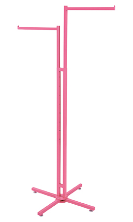 Hot Pink 2-Way Clothing Rack- Straight Arms