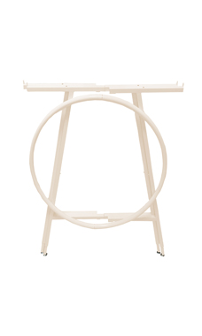 Boutique Ivory Collapsible Round Clothing Rack