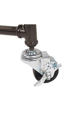 3 inch Locking Caster for Pipe Clothing Rack