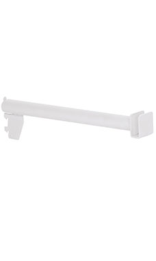 Boutique White Pipe 12 inch L-Shaped Hangrail Bracket