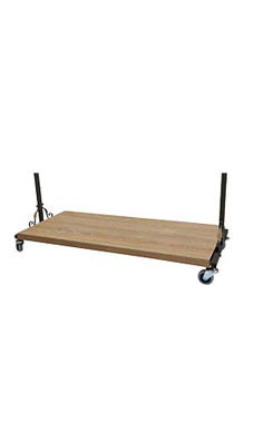 Boutique Caramel Oak Melamine Bottom Shelf Boutique Caramel Oak Melamine Bottom Shelf