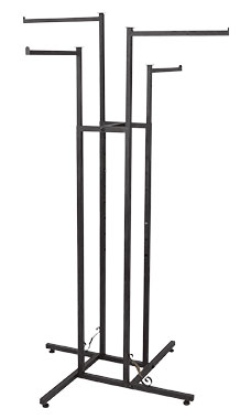 Vintage 4-way Boutique Clothing Rack - Straight Arms Vintage 4-way Boutique Clothing Rack - Straight Arms