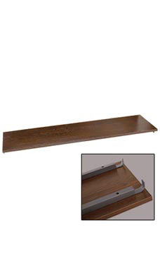 Boutique Vintage 48 inch Dark Walnut Shelf for Outrigger