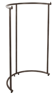 Boutique Vintage Half Round Clothing Rack