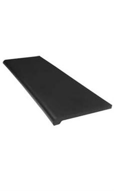 13' x 48" Injection Molded Bullnose Shelves- Black