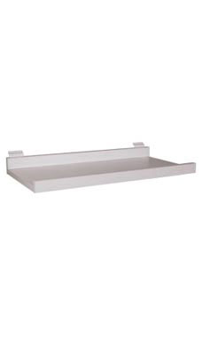 White Melamine Shelf Kit for Slatwall White Melamine Shelf Kit for Slatwall