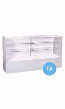 70 inch Full Vision Gray Display Case Fully Assembled with Lighting 70 inch Full Vision Gray Display Case Fully Assembled with Lighting