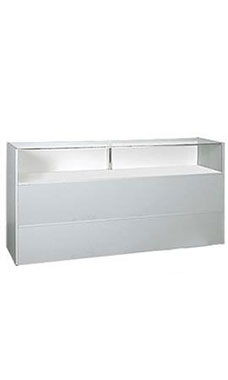 70 inch Gray Jewelry Display Case Fully Assembled with Lighting