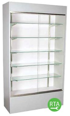 48 inch Gray Wall Unit Display Case Ready to Assemble 48 inch Gray Wall Unit Display Case Ready to Assemble