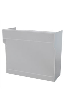 70 inch Gray Ledgetop Service Counter Ready to Assemble
