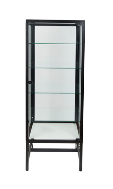 4 Shelf Modern Glass Display Tower 4 Shelf Modern Glass Display Tower