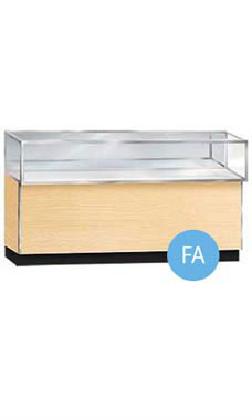 70 inch Full Vision Maple Metal Framed Jewelry Display Case Fully Assembled with Lighting 70 inch Full Vision Maple Metal Framed Jewelry Display Case Fully Assembled with Lighting