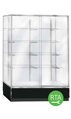 70 inch Black Metal Framed Glass Wall Unit Ready to Assemble 70 inch Black Metal Framed Glass Wall Unit Ready to Assemble