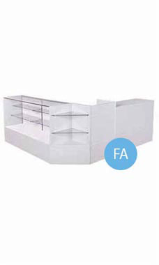 Gray Economy Display Case Arrangements