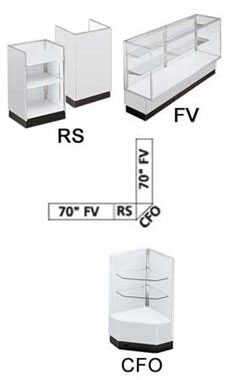 Gray Metal Framed Display Cases - Full Vision Showcases Gray Metal Framed Display Cases - Full Vision Showcases