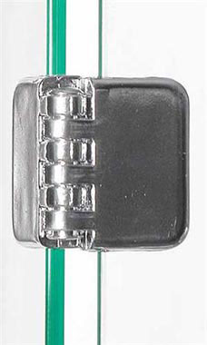 Metal Hinge Clips for Tempered Glass Panels Metal Hinge Clips for Tempered Glass Panels