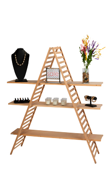 A-Frame Display Units with 3 Shelves