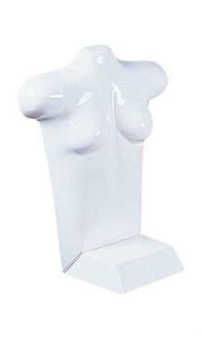 Female Upper Body Mannequin Form - White Female Upper Body Mannequin Form - White