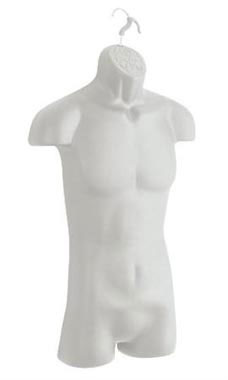 Man's Torso Form- Frosted Man's Torso Form- Frosted